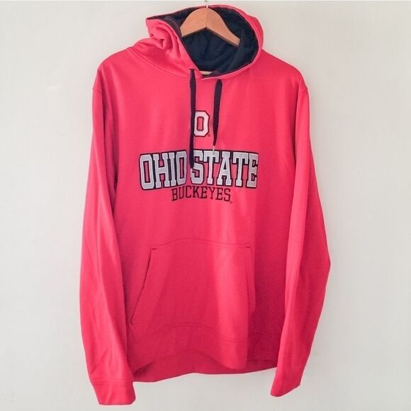 Scarlett and Gray Ohio State hooded sweatshirt - Picture 1 of 3